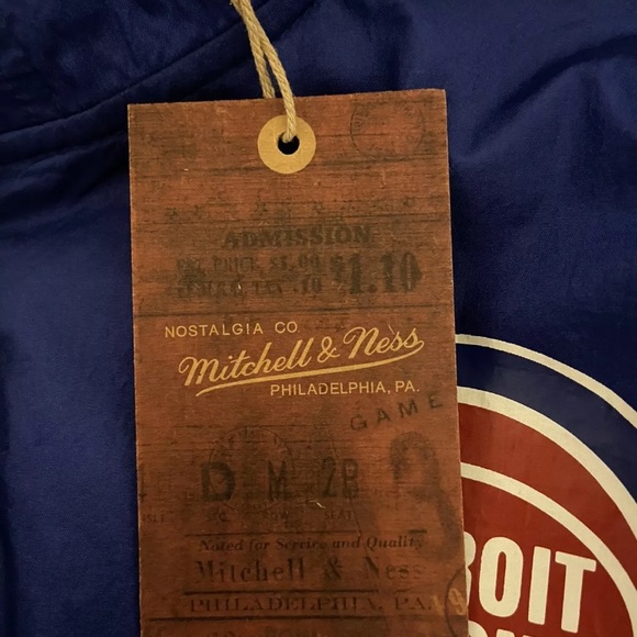MITCHELL&NESS DETROIT BADBOYS PISTONS WIND BREAKER CHAMP LOGO BODY JACKET - Picture 5 of 6